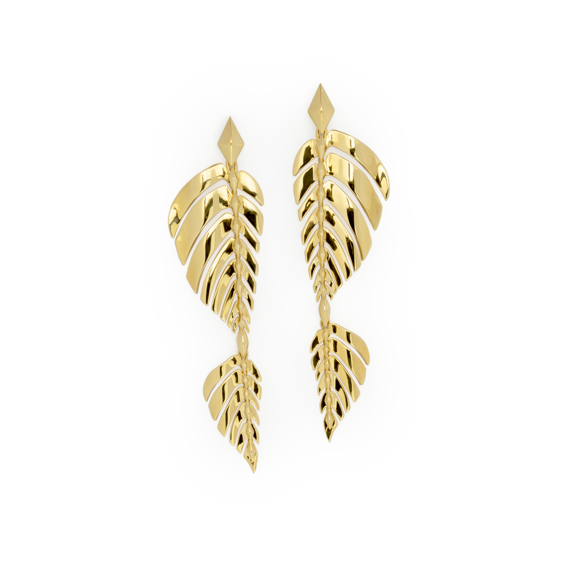 DOUBLE LEAF EARRINGS