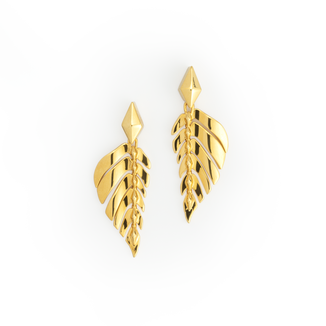 SMALL LEAF EARRINGS