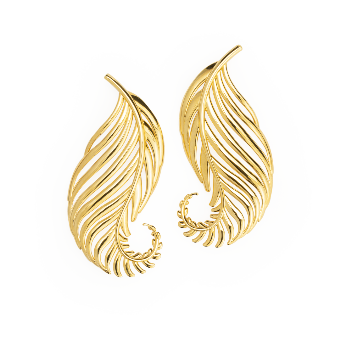 LONG PLUME EARRINGS